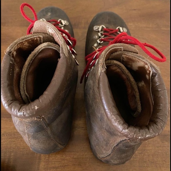 Vintage Shoes Vintage S Moritz Italian Made Brown Leather Hiking